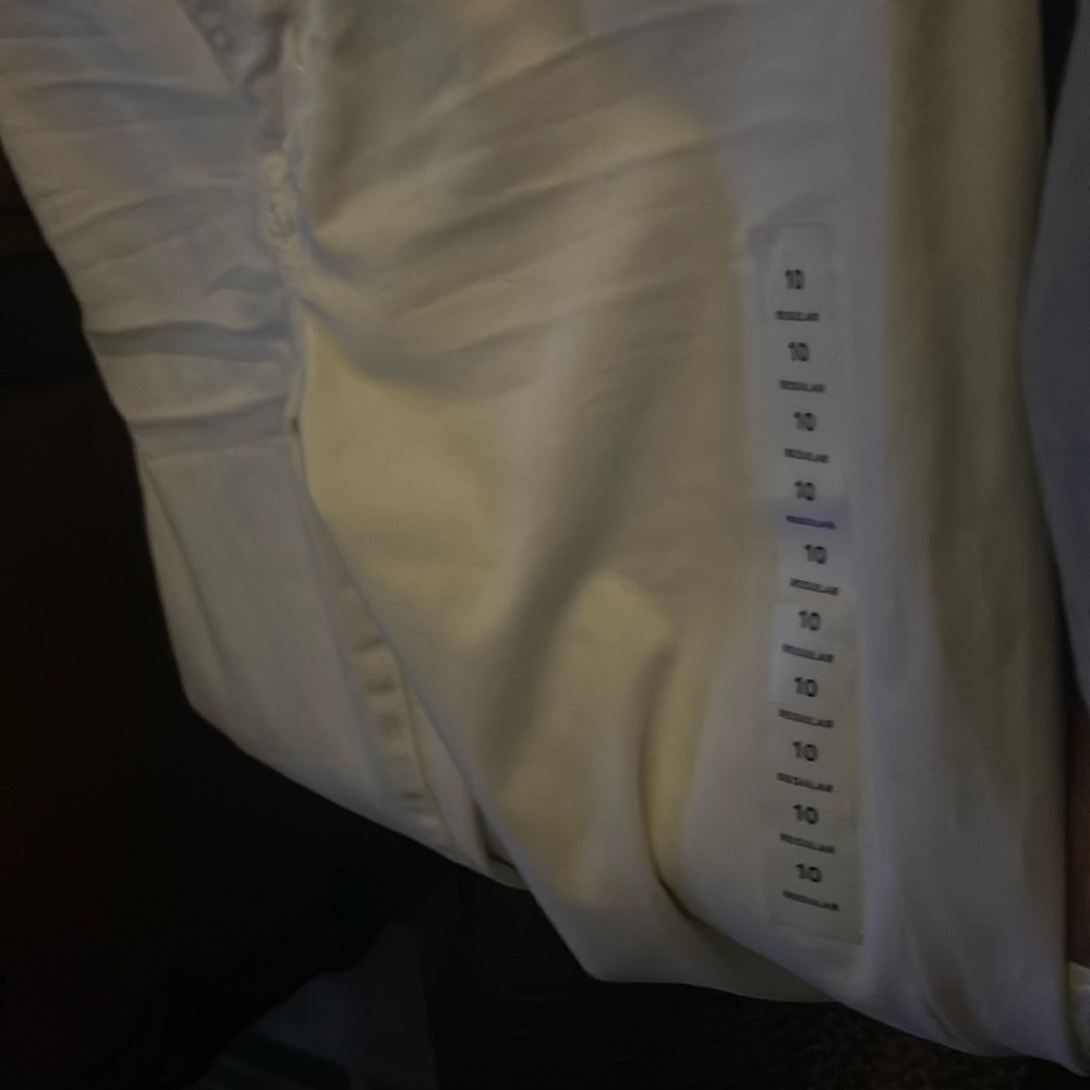 White full length pants